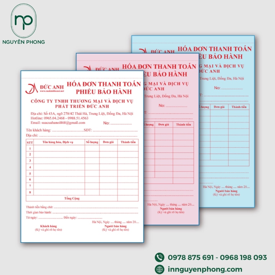 in phiếu thu tiền TP HCM